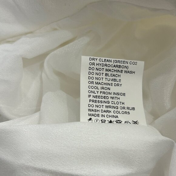 SNDYS Indigo Dress Womans‎ XL White Maxi Plunging Neckline Summer Flowy NEW - Picture 12 of 13